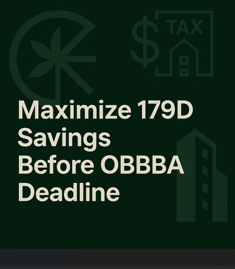 Maximize 179D Savings Before OBBBA Deadline